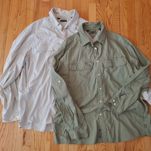 REI Other - Lot 2 REI UPF 50+ Active Outdoor Shirts Green/Tan